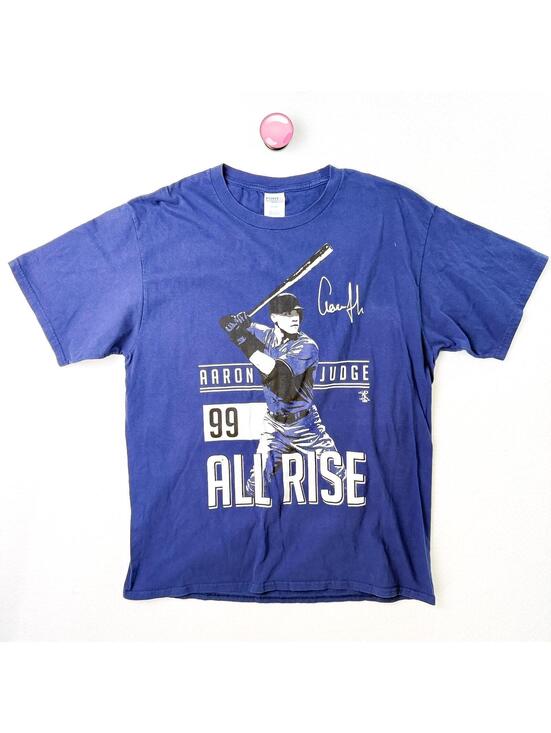 Other - Aaron Judge All Rise Graphic T Shirt MLB Baseball Sportswear Navy Men’s Large